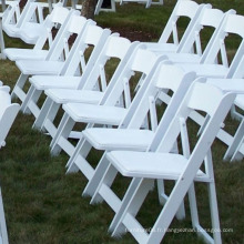 Meubles de jardin chaise pliante en plastique de mariage moderne